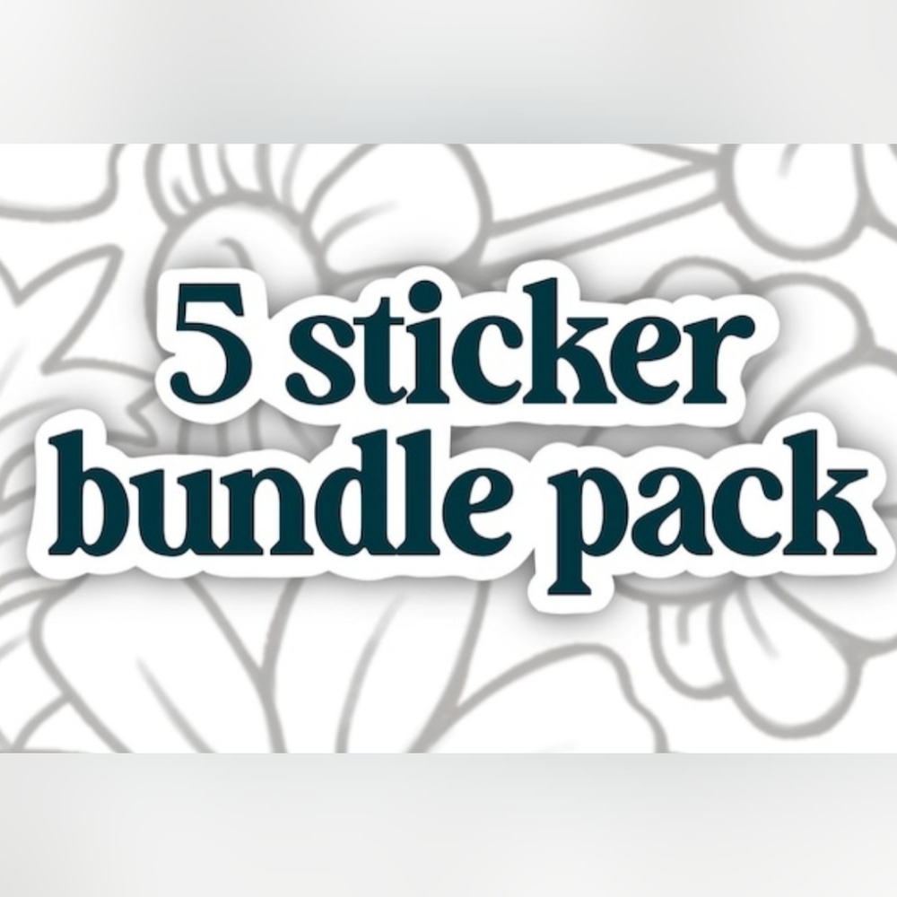 Suprise 5 Sticker Bundle Pack - Cartoon Animal